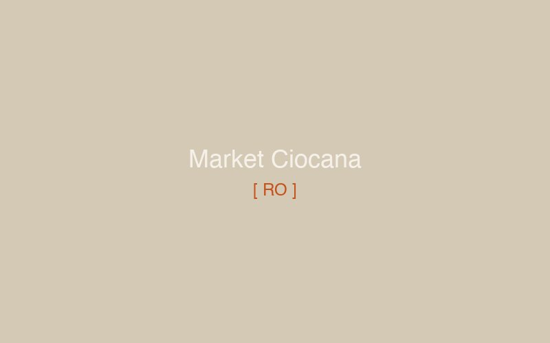 Piața de la Ciocana la opt dimineața — locul care nu știe că e frumos